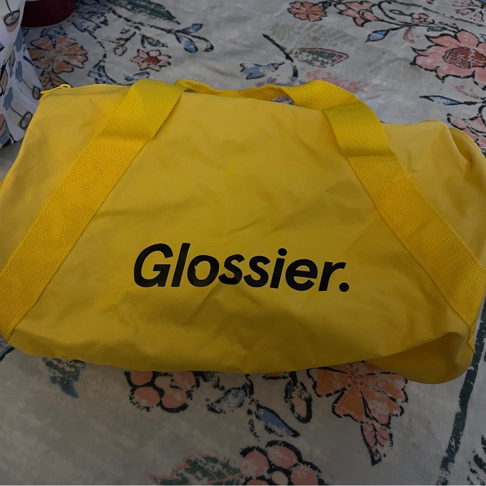 Glossier Bright Yellow Duffle Bag